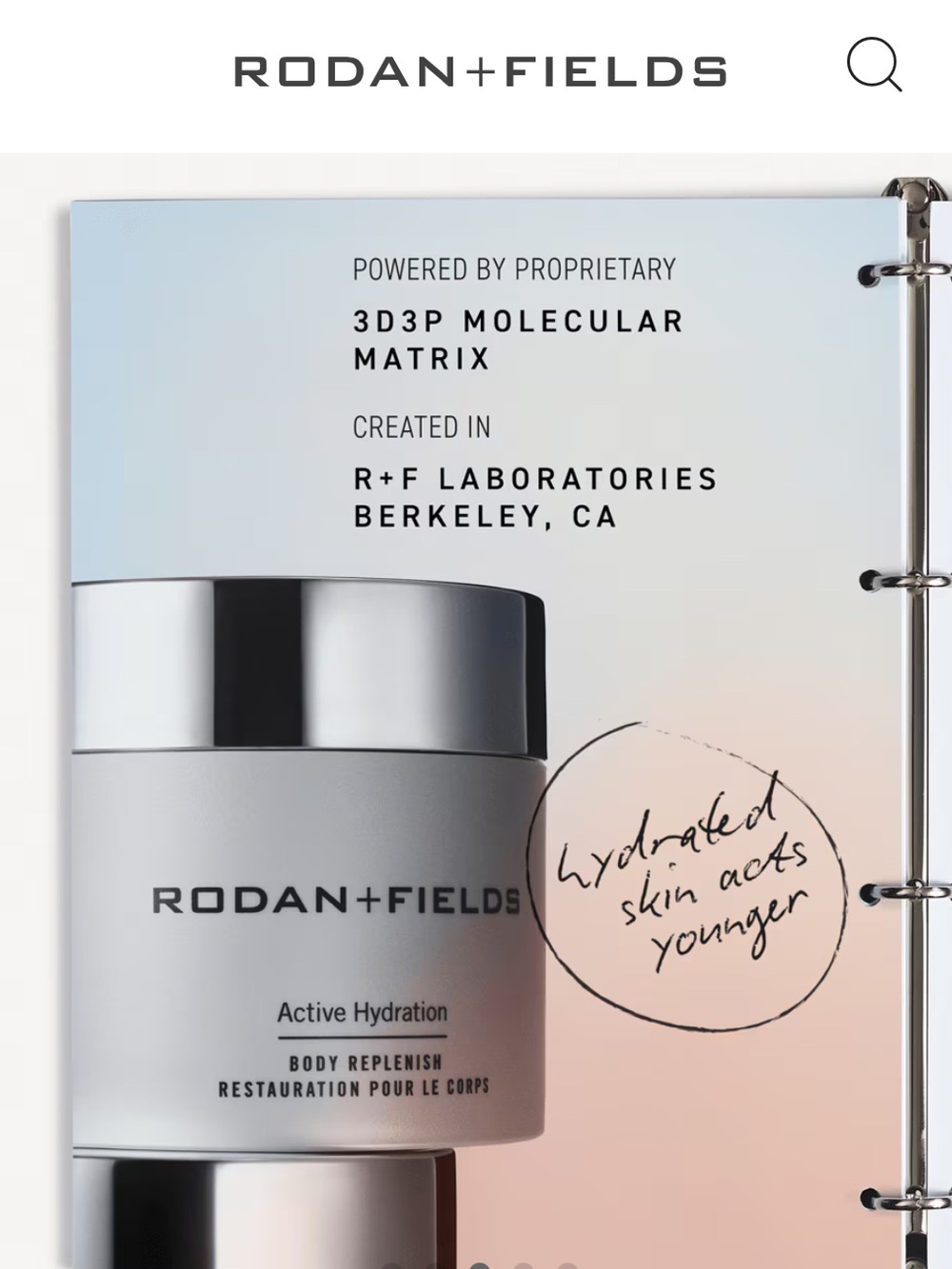 NWT Rodan + Fields Active Hydration Body Replenish Cream